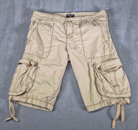 Polo Jeans Co. Ralph Lauren Pants - Polo Jeans Co. Ralph Lauren Womens Khaki Cargo Shorts Size 6 Utility